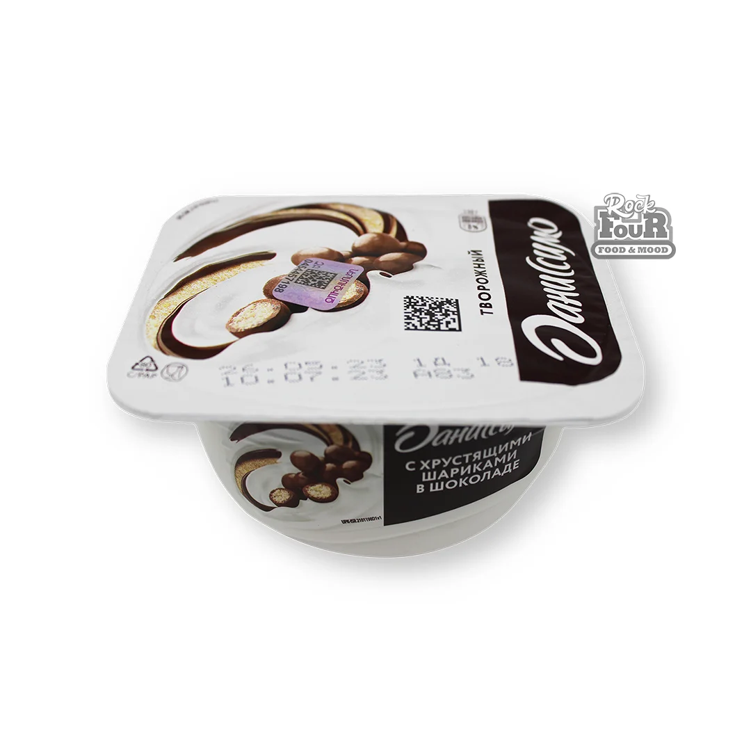 Կաթնաշոռային արտադրանք «Даниссимо» շոկոլադե գնդիկներով 7.2% 130գ